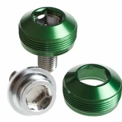 BLB Brick Lane Bikes Alloy Cup Crank Bolts - Boulons De Manivelle - Vert
