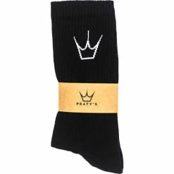 Peaty's Chaussettes Shredsock - Black Crown -Vélos Soldes 05 PE PPW SOCK BLK 10