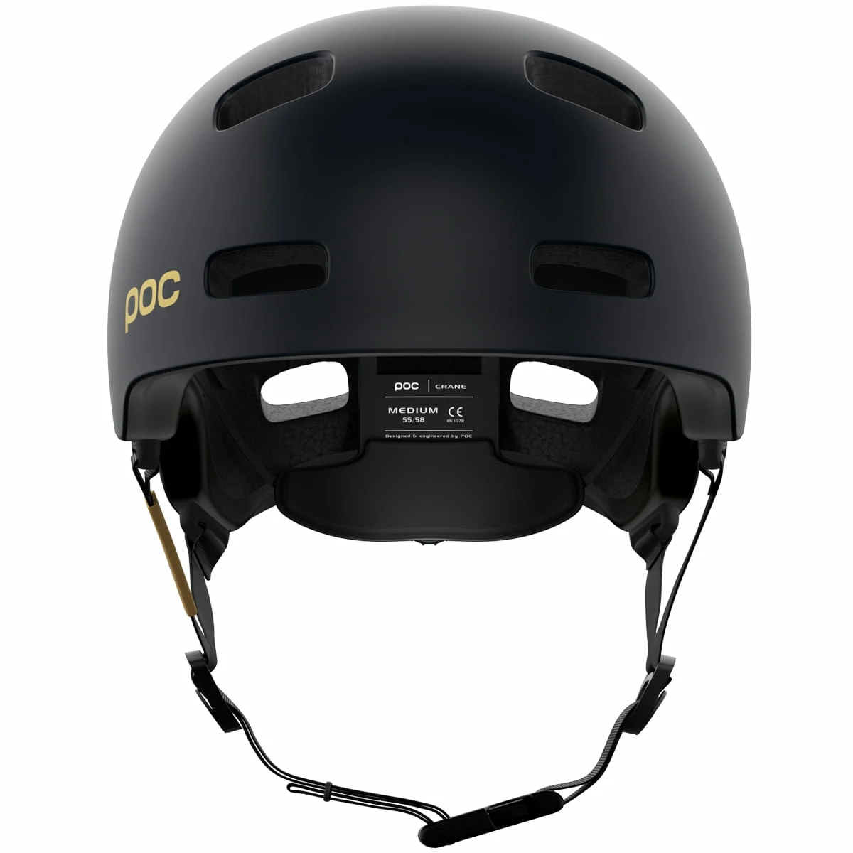 POC Casque Crane MIPS Fabio Edition - Noir Uranium Mat/doré 4 POC Casque Crane MIPS Fabio Edition - Noir Uranium Mat/doré – Image 4