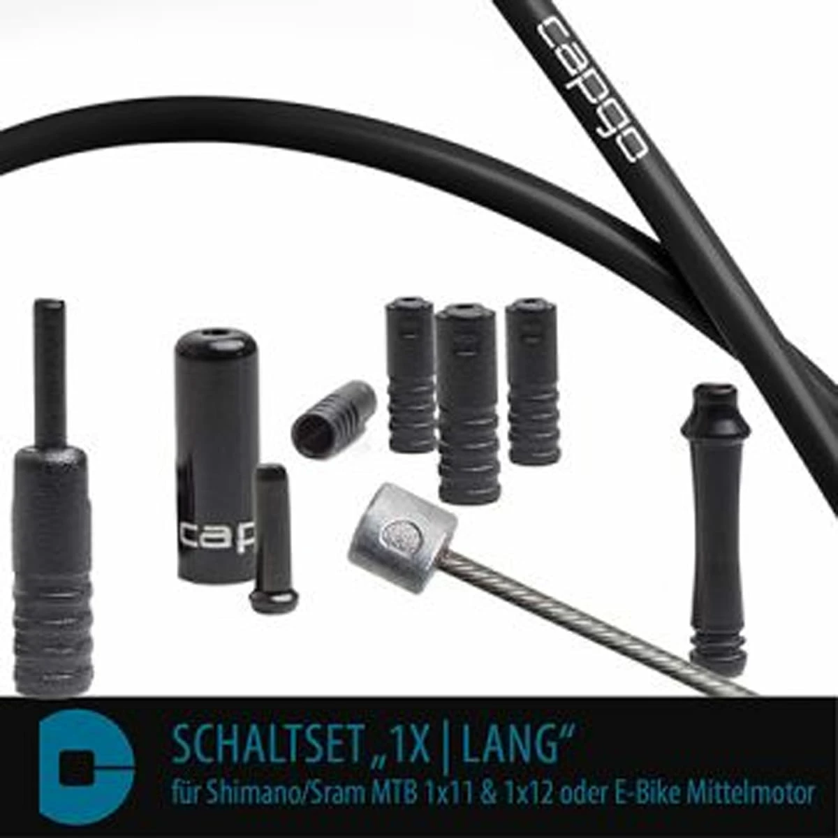 CAPGO Kit De Changement De Vitesse BL Shimano/Sram MTB 1x11 / 1x12 Ou E-bike Mid-motor - Noir 1 CAPGO Kit De Changement De Vitesse BL Shimano/Sram MTB 1x11 / 1x12 Ou E-bike Mid-motor - Noir