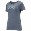 IXS Brand Ladies T-Shirt - Aqua/Navy