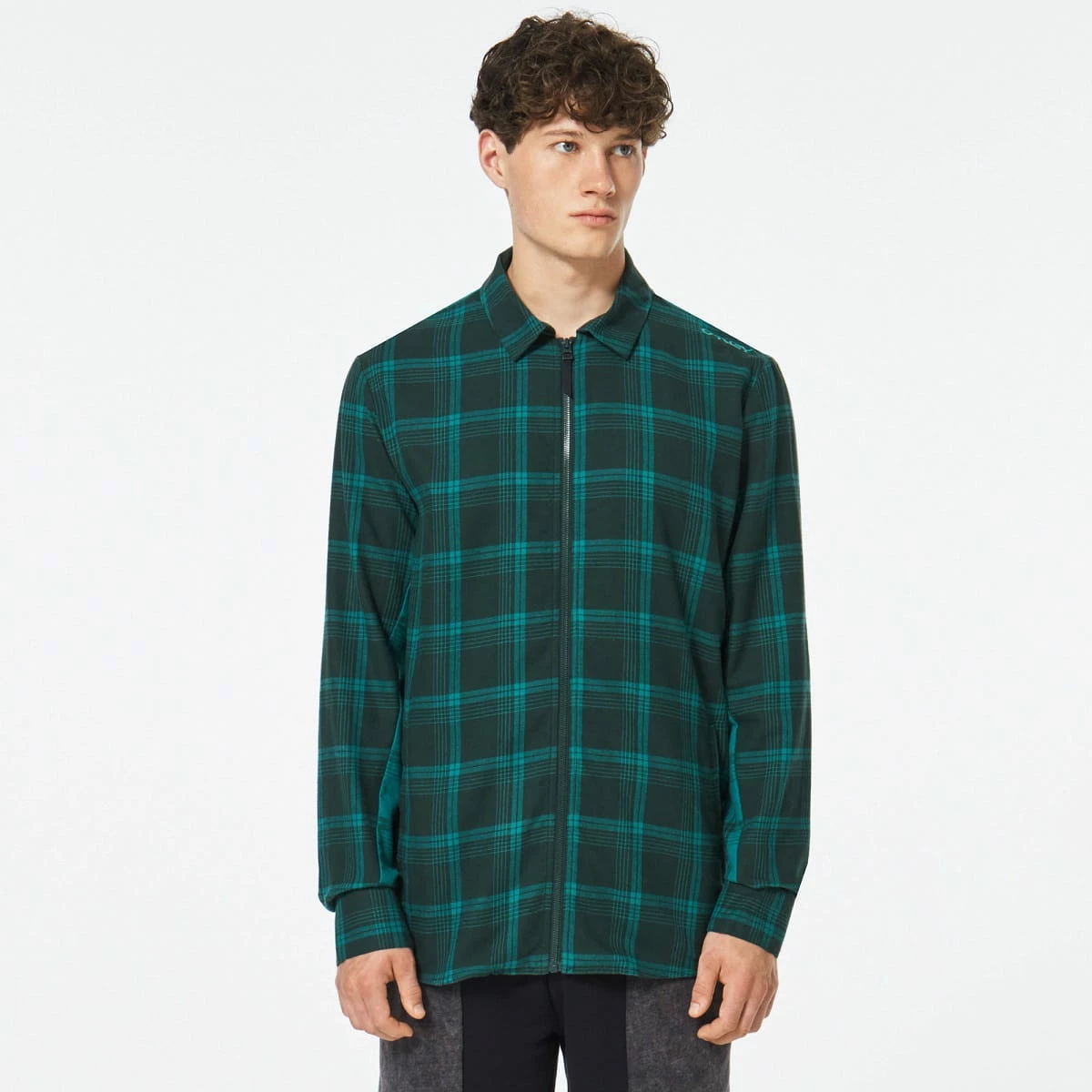 Oakley Bonfire Full Zip LS - Bayberry Check 2 Oakley Bonfire Full Zip LS - Bayberry Check – Image 2