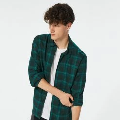 Oakley Bonfire Full Zip LS - Bayberry Check 8 Oakley Bonfire Full Zip LS - Bayberry Check -Vélos Soldes 193517362102 bonfire full zip ls bayberry check main 001