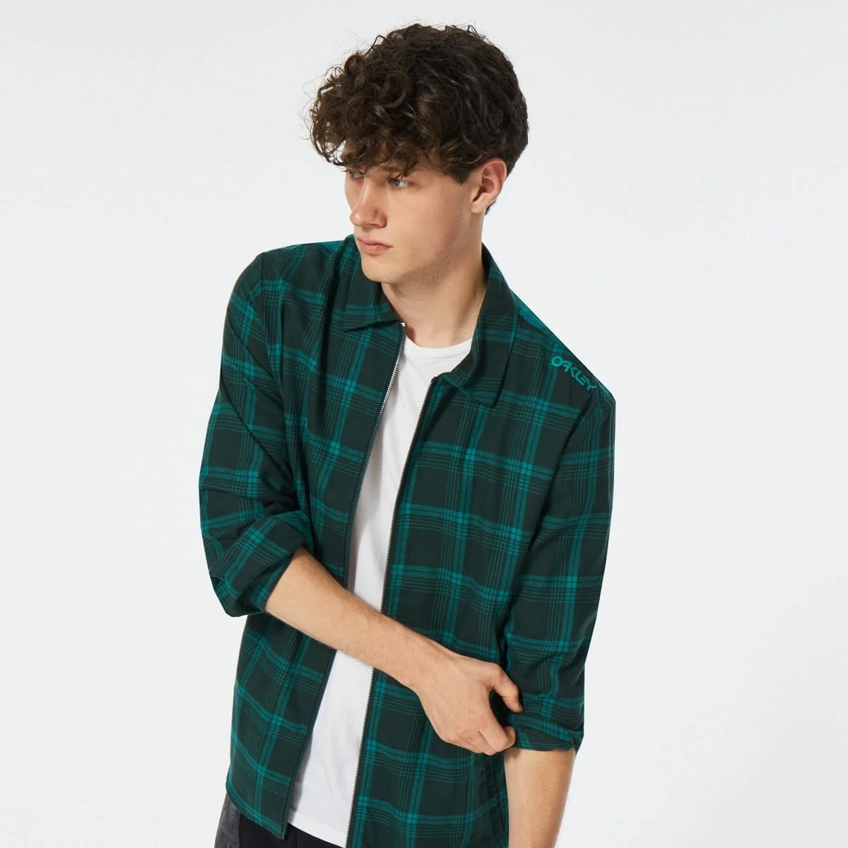 Oakley Bonfire Full Zip LS - Bayberry Check 4 Oakley Bonfire Full Zip LS - Bayberry Check – Image 4