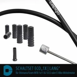 CAPGO Kit De Changement De Vitesse ECO Shimano/Sram MTB 1x11, 1x12 Ou E-bike Mid-motor - Noir