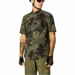Fox Racing Flexair Woven - Chemise Tissée à Manches Courtes - Vert Olive