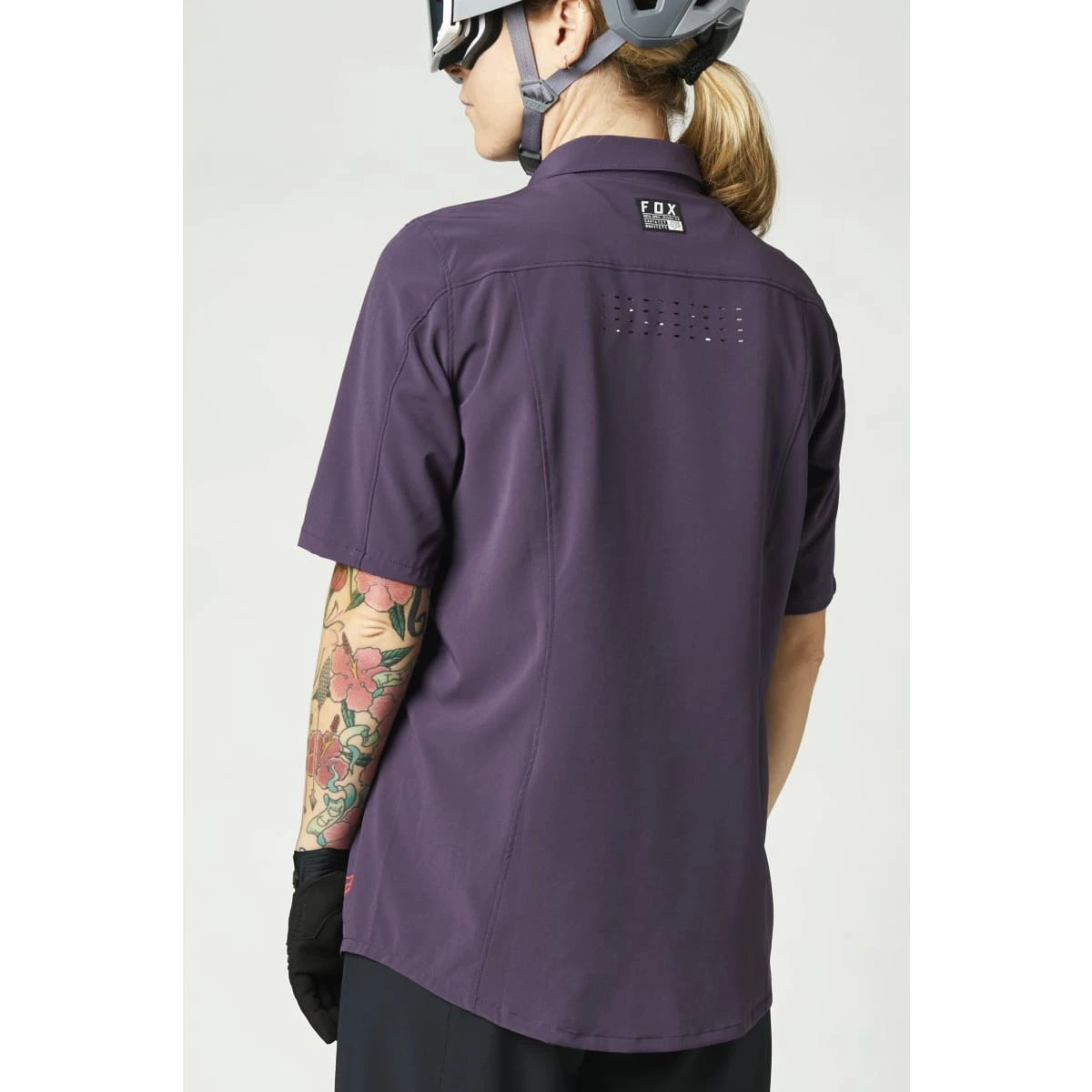 Fox Racing Femmes Flexair Woven - Chemise Tissée à Manches Courtes Pour Femmes - Violet Foncé - Violet 3 Fox Racing Femmes Flexair Woven - Chemise Tissée à Manches Courtes Pour Femmes - Violet Foncé - Violet – Image 3
