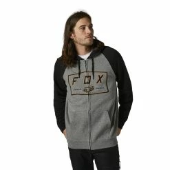 Fox Racing BADGER ZIP FLEECE - Heather Graphite