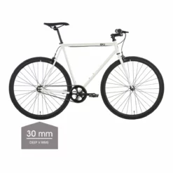 6KU Evian 2 Singlespeed/Fixed Bike - Jantes En V Profond 30 Mm
