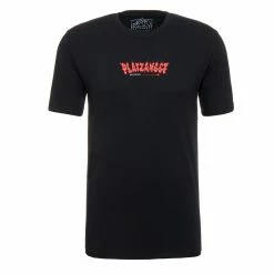 PLATZANGST T-Shirt Flamme - Noir