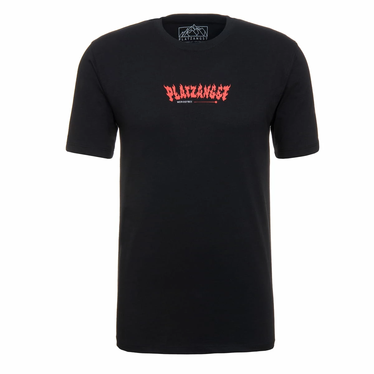 PLATZANGST T-Shirt Flamme - Noir 1 PLATZANGST T-Shirt Flamme - Noir