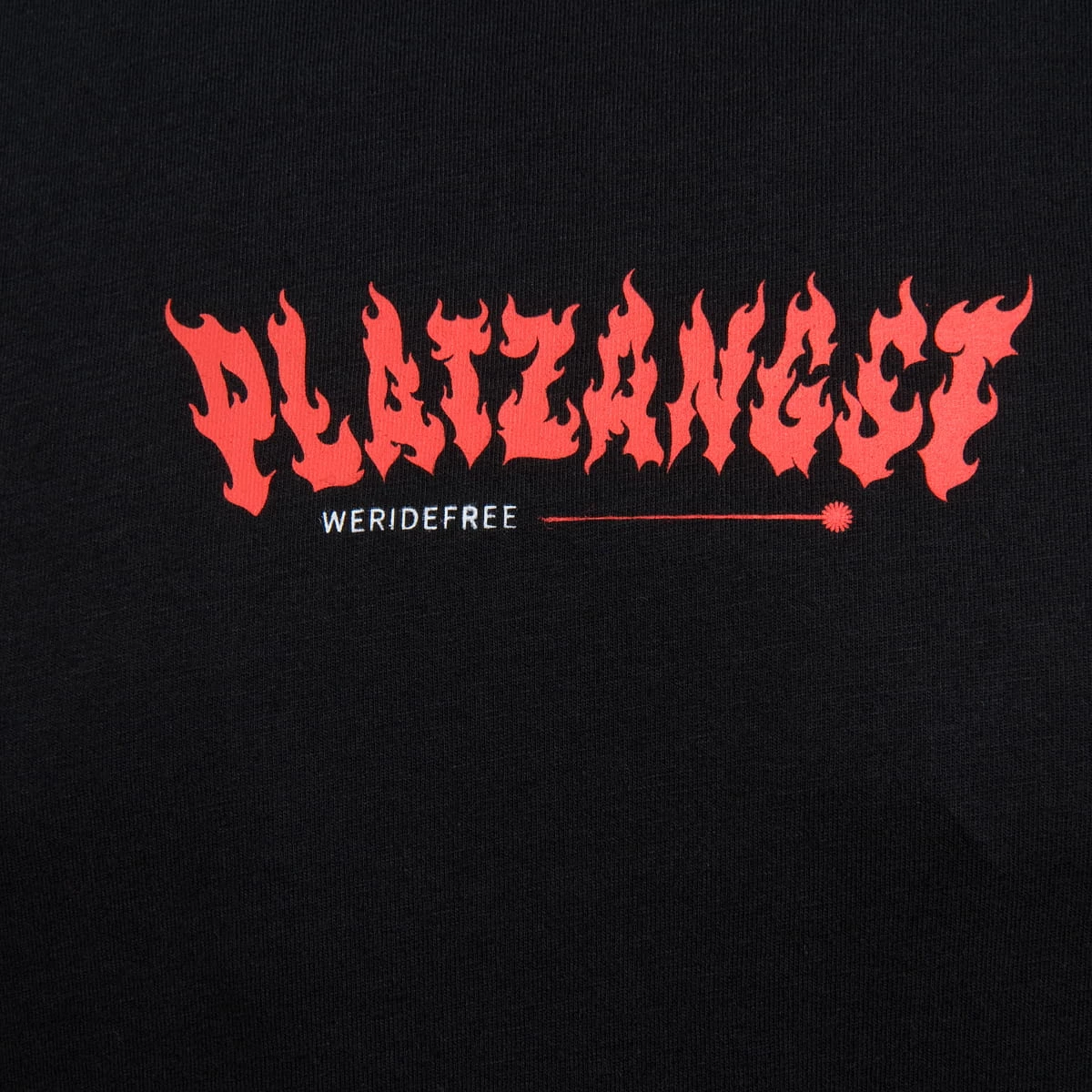 PLATZANGST T-Shirt Flamme - Noir 2 PLATZANGST T-Shirt Flamme - Noir – Image 2