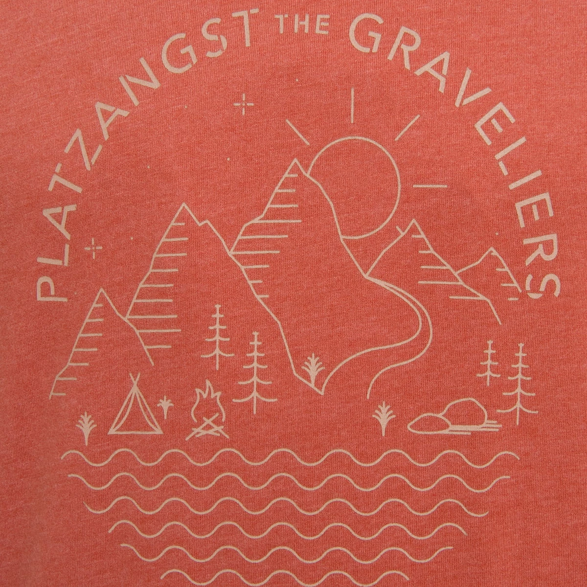 PLATZANGST T-Shirt Graveliers - Orange 2 PLATZANGST T-Shirt Graveliers - Orange – Image 2