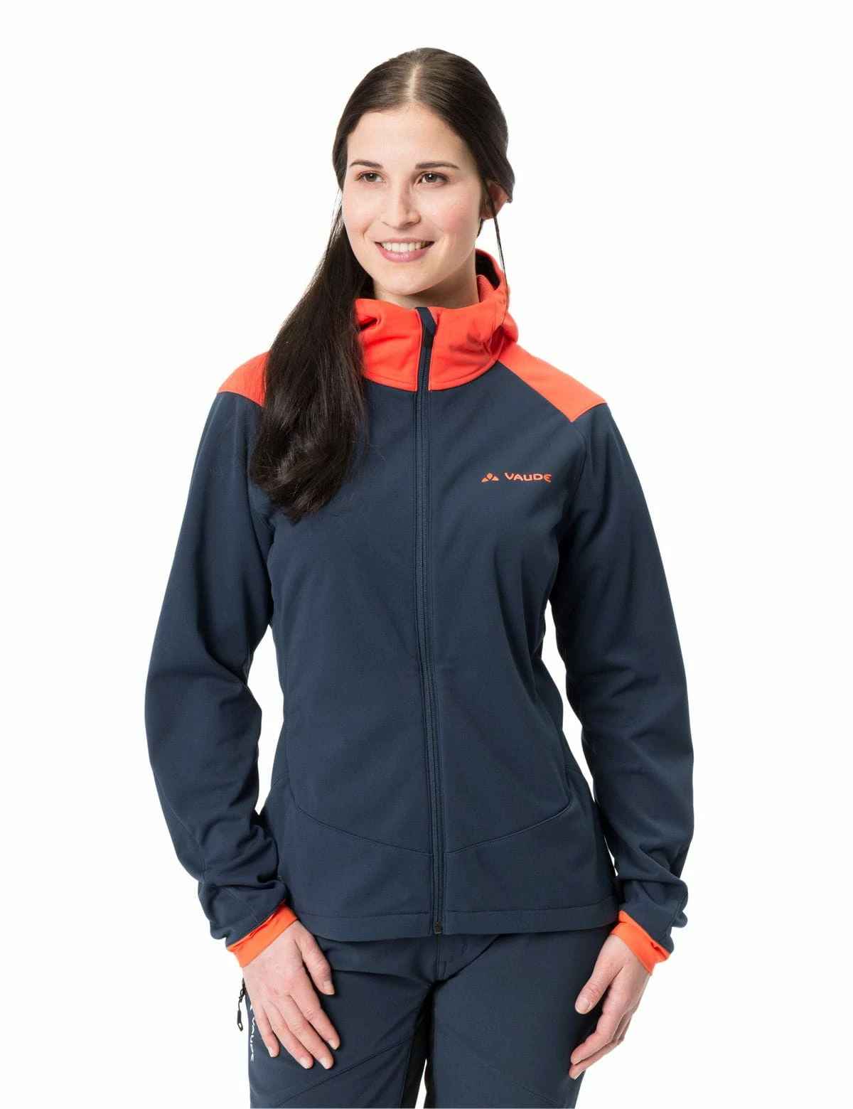 VAUDE Qimsa Veste Softshell Femme - Dark Sea Uni 2 VAUDE Qimsa Veste Softshell Femme - Dark Sea Uni – Image 2