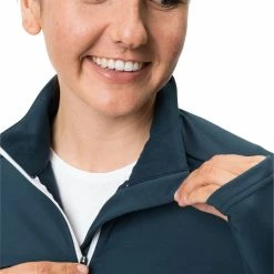 VAUDE Livigno Demi-zip II Pour Femmes - Dark Sea -Vélos Soldes 42060 179 d 3