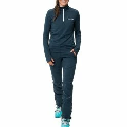 VAUDE Livigno Demi-zip II Pour Femmes - Dark Sea -Vélos Soldes 42060 179 d 4