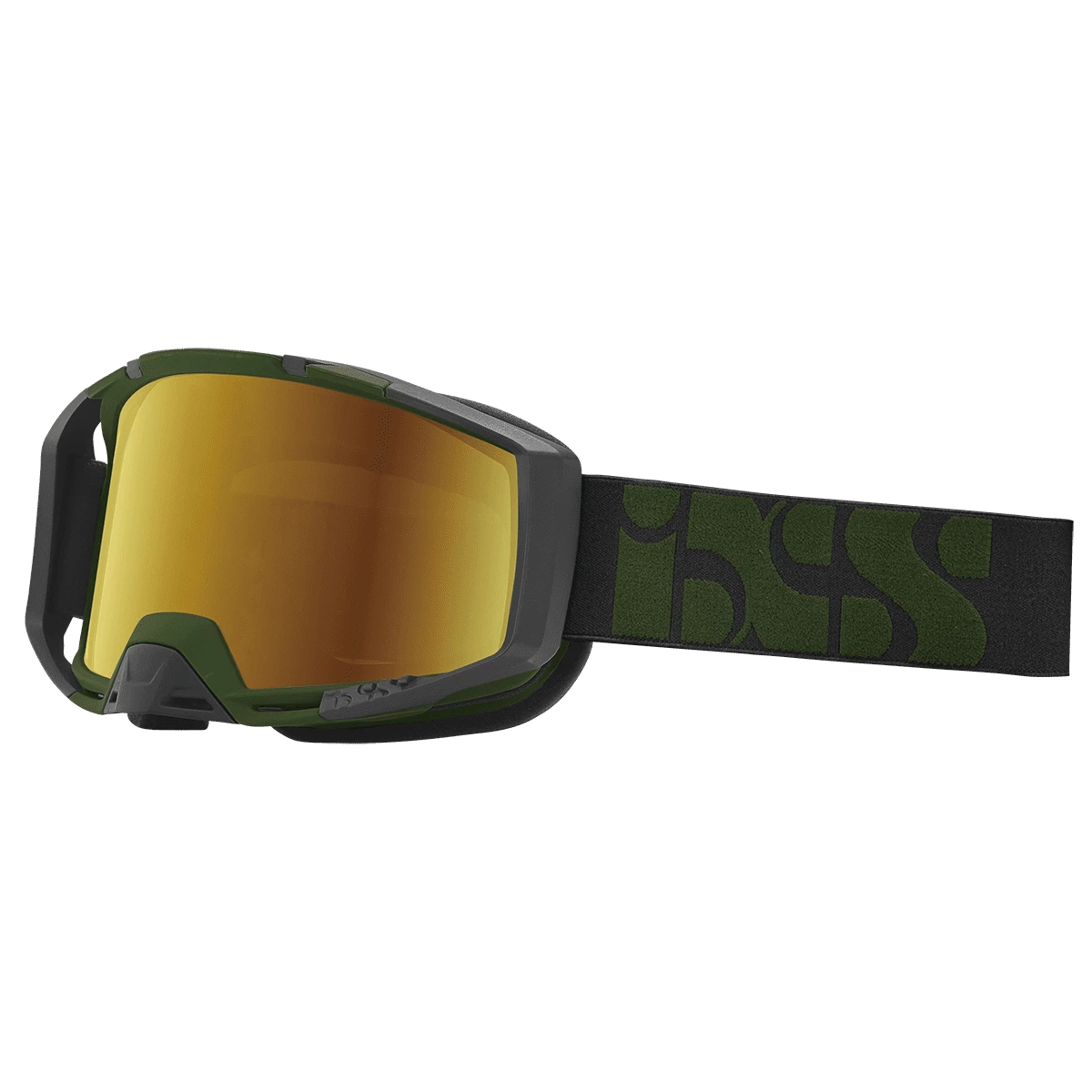 IXS Trigger Goggle Mirror - Olive/Mirror Gold 2 IXS Trigger Goggle Mirror - Olive/Mirror Gold – Image 2