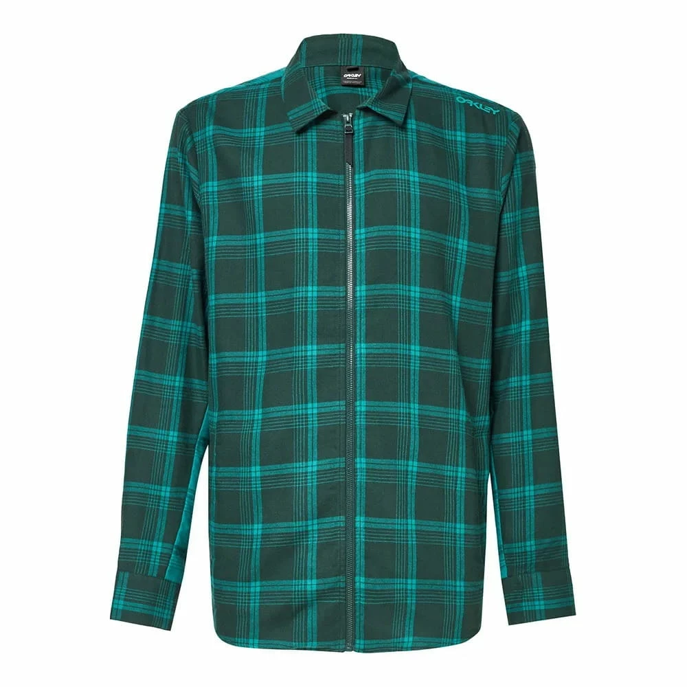Oakley Bonfire Full Zip LS - Bayberry Check 1 Oakley Bonfire Full Zip LS - Bayberry Check
