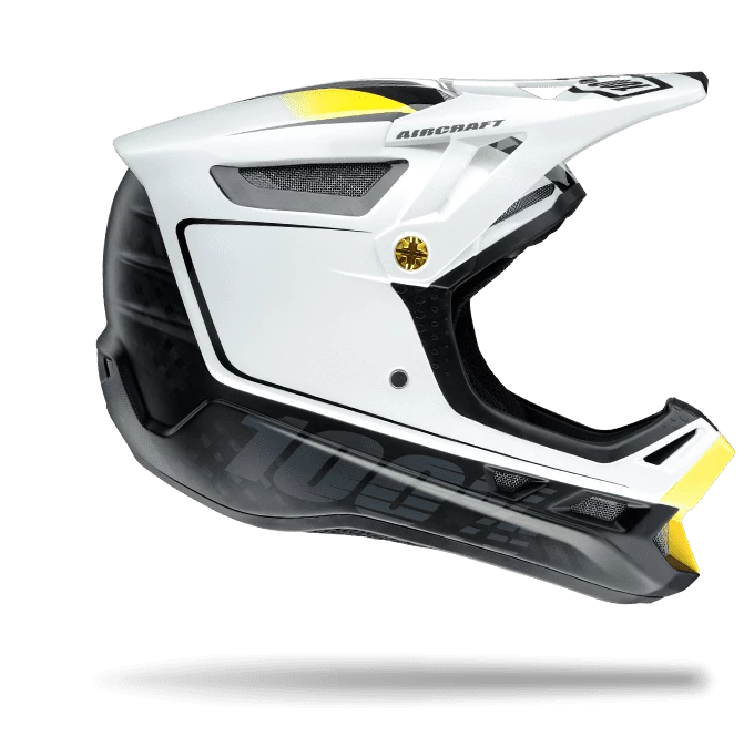 100% Aircraft Mips Casque Fullface - Bi-Turbo White 1 100% Aircraft Mips Casque Fullface - Bi-Turbo White