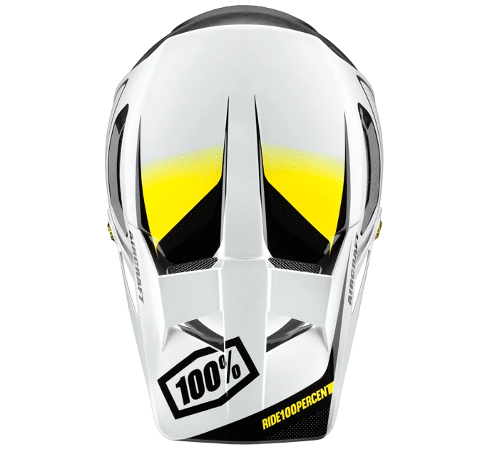 100% Aircraft Mips Casque Fullface - Bi-Turbo White 3 100% Aircraft Mips Casque Fullface - Bi-Turbo White – Image 3