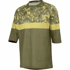 IXS Maillot Carve Air - Vert Olive/Camo - 3/4