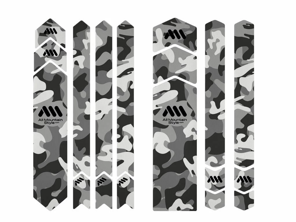 AMS - All Mountain Style Autocollant De Protection De Cadre En Nid D'abeille XXL - Transparent/Camo 3 AMS - All Mountain Style Autocollant De Protection De Cadre En Nid D'abeille XXL - Transparent/Camo – Image 3
