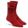 100% Chaussettes Advocate Performance - Cherry/Brick