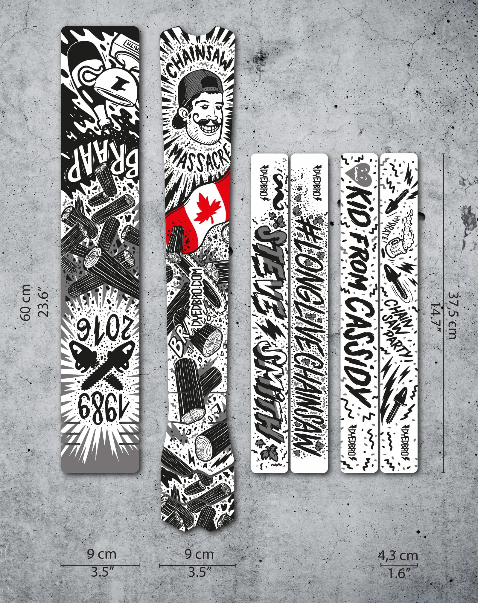 Dyedbro Kit De Protection Du Cadre - Tronçonneuse Noire 1 Dyedbro Kit De Protection Du Cadre - Tronçonneuse Noire