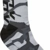 Fox Racing Camo Cushioned Crew Sock Noir Camo