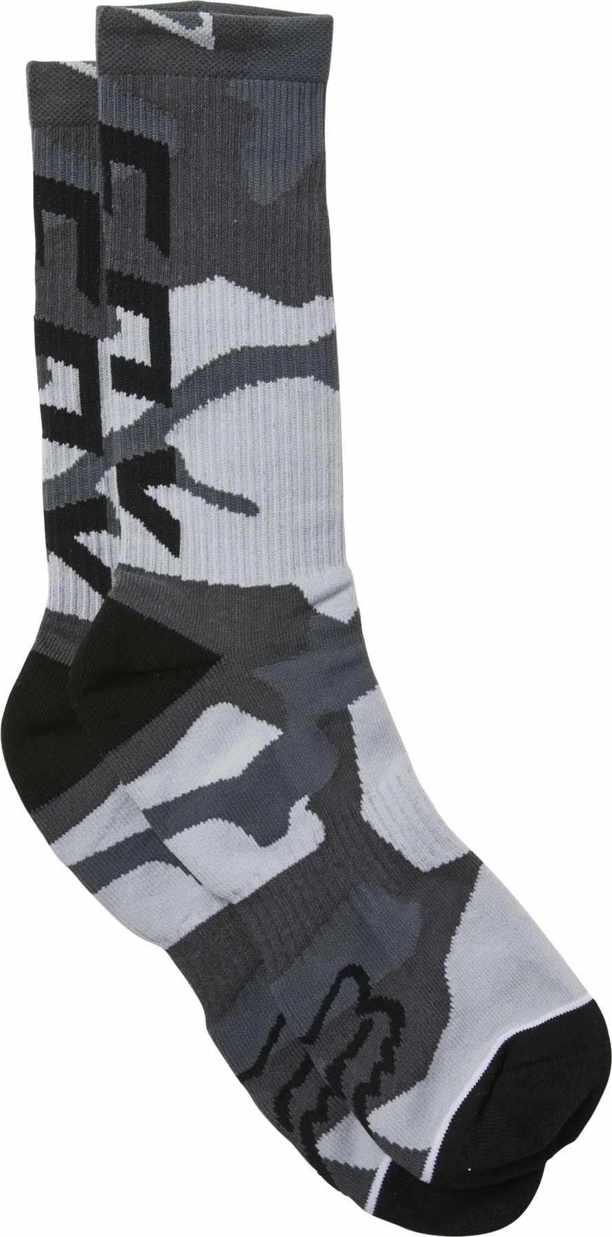 Fox Racing Camo Cushioned Crew Sock Noir Camo 1 Fox Racing Camo Cushioned Crew Sock Noir Camo