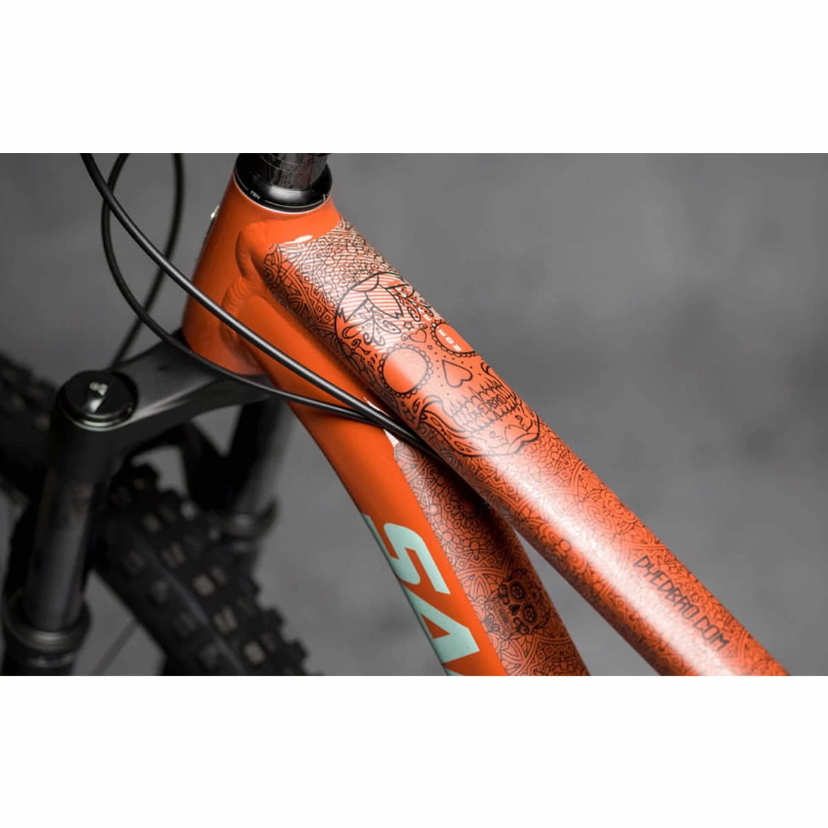 Dyedbro Kit De Protection Du Cadre - Día De Muertos - Noir Mat 2 Dyedbro Kit De Protection Du Cadre - Día De Muertos - Noir Mat – Image 2