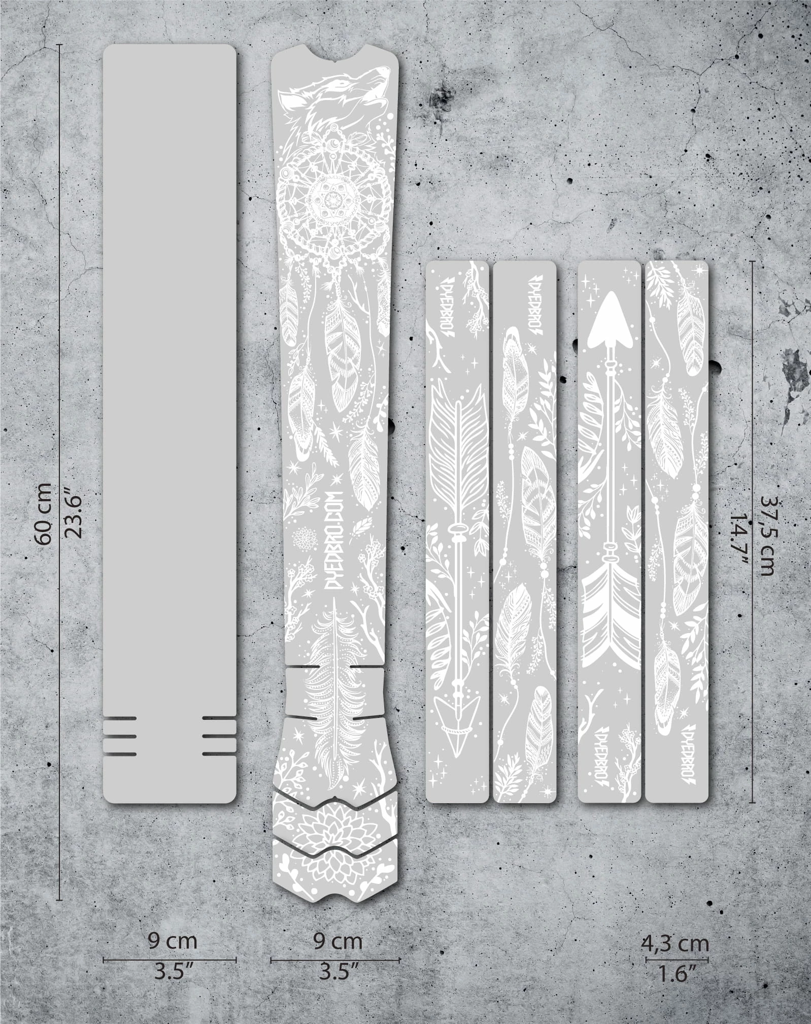 Dyedbro Kit De Protection De La Monture Dream Catcher - Blanc Mat 1 Dyedbro Kit De Protection De La Monture Dream Catcher - Blanc Mat