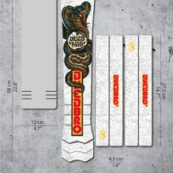 Dyedbro Kit De Protection Pour Cadre De Vélo électrique RRR Matte - White