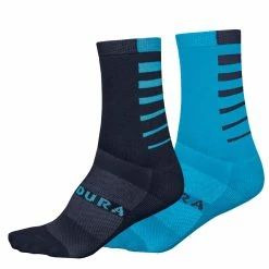 Endura Chaussettes Coolmax Stripe - Bleu