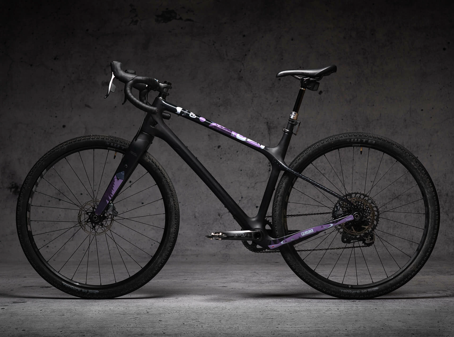 Dyedbro Kit De Protection De Cadre Gravel Grinduro - Purple Matte 3 Dyedbro Kit De Protection De Cadre Gravel Grinduro - Purple Matte – Image 3