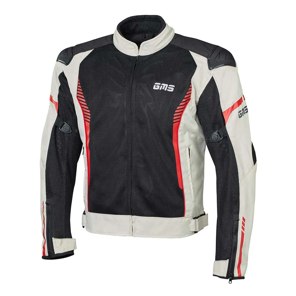 GMS Veste Samu Mesh - Beige-noir-rouge 1 GMS Veste Samu Mesh - Beige-noir-rouge