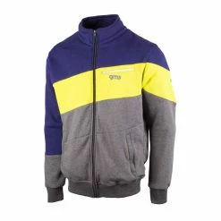 GMS Veste Sweat LEO - Bleu Foncé-fluo Jaune-gris