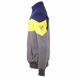 GMS Veste Sweat LEO - Bleu Foncé-fluo Jaune-gris -Vélos Soldes GMSSweatjackeLEO dunkelblau fluogelb grau 3
