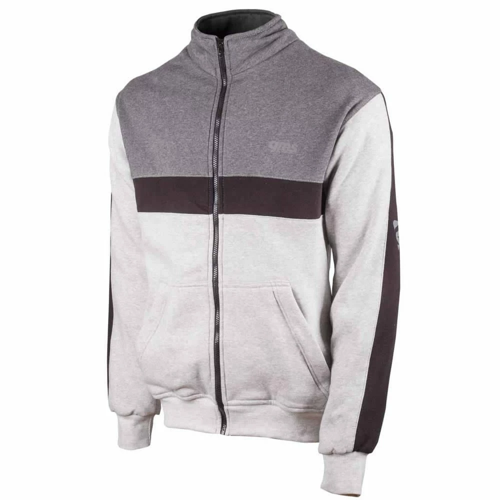 GMS Veste Sweat WOLF - Gris Clair-gris Foncé-noir 1 GMS Veste Sweat WOLF - Gris Clair-gris Foncé-noir