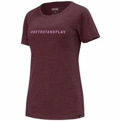 IXS Getoutandplay T-shirt En Coton Organique Pour Femme - Raisin