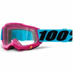 100% Lunettes De Protection Anti-buée Accuri Gen.2 Clear - Pink/Turquoise