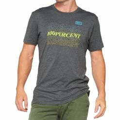 100% Silva - T-shirt - Anthracite/Champagne - Gris