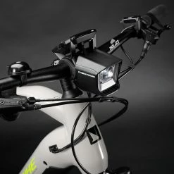 Haibike Trekking 6 Hommes - Gloss Grey Neon Yellow -Vélos Soldes Haibike MY22 Detail Headlight Trekking 6 HIGH grey