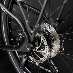 Haibike Trekking 6 Hommes - Matte Black Red Reflex -Vélos Soldes Haibike MY22 Detail Rear Trekking 6 HIGH black