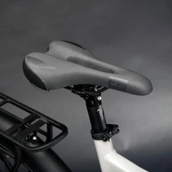 Haibike Trekking 6 Hommes - Gloss Grey Neon Yellow -Vélos Soldes Haibike MY22 Detail Saddle Trekking 6 HIGH grey