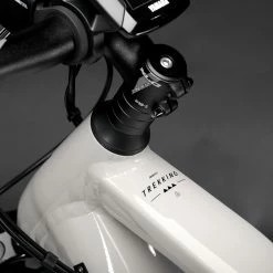 Haibike Trekking 6 Hommes - Gloss Grey Neon Yellow -Vélos Soldes Haibike MY22 Detail Top Tube Trekking 6 HIGH grey