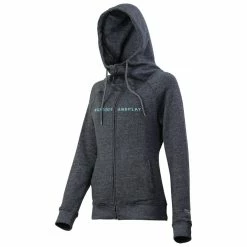 IXS Getoutandplay - Sweat à Capuche Pour Femmes - Gris/Bleu Clair