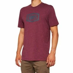 100% T-shirt Icon - Maroon Heather