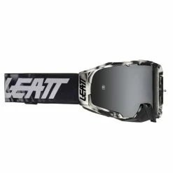 LEATT Lunettes De Protection Anti-buée Velocity 6.5 Iriz Mirror Lens - Black/Silver