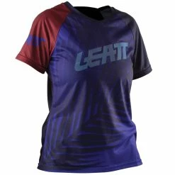 LEATT DBX 2.0 Jersey à Manches Courtes Pour Femmes - Bleu Foncé